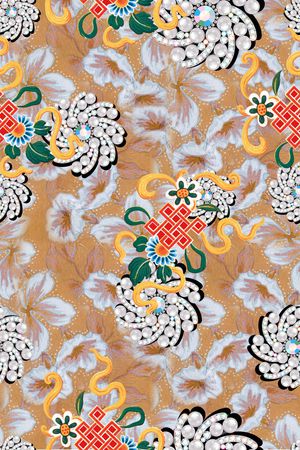 复古印花华亿平台图片