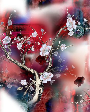 油画华亿平台印花华亿平台图片