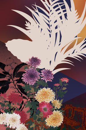 几何印花华亿平台图片