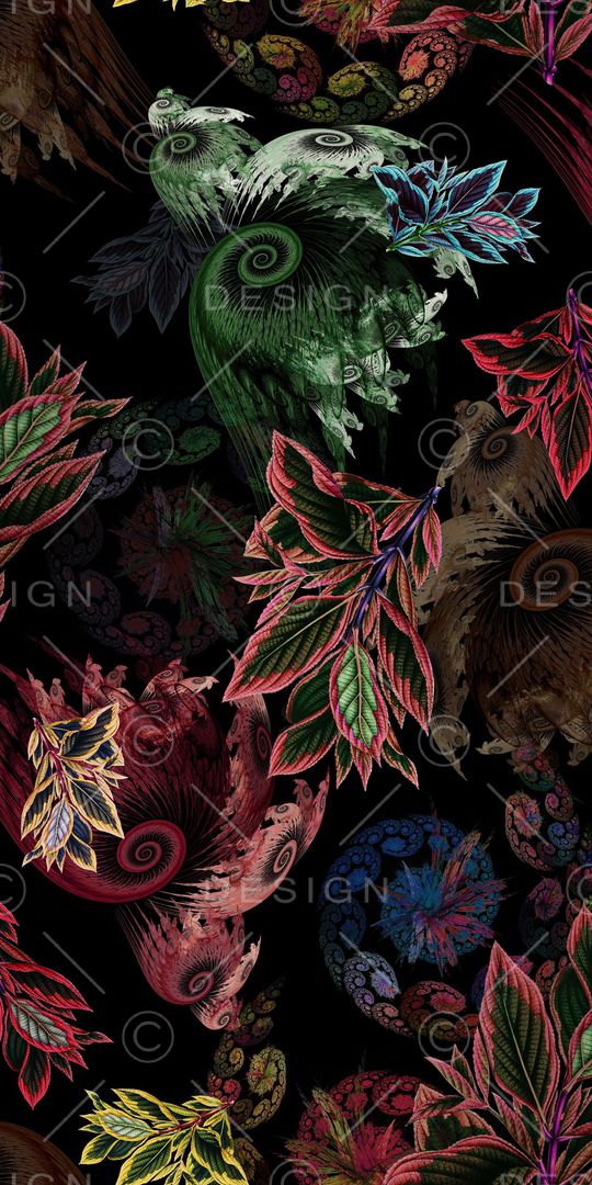 植物印花华亿平台图片