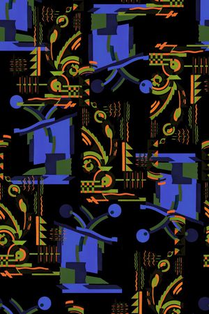 几何印花华亿平台图片