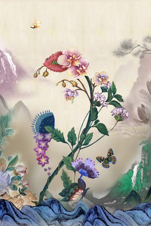 真丝印花华亿平台图片