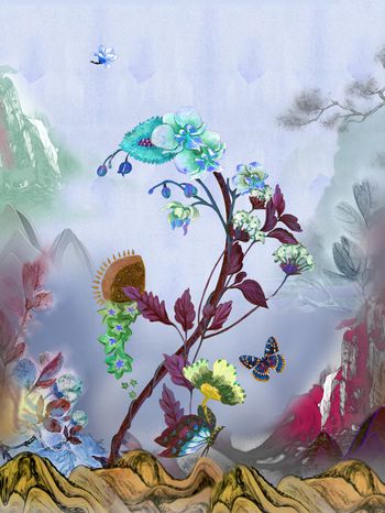 1293312-BBX-徽派花枝-010独幅