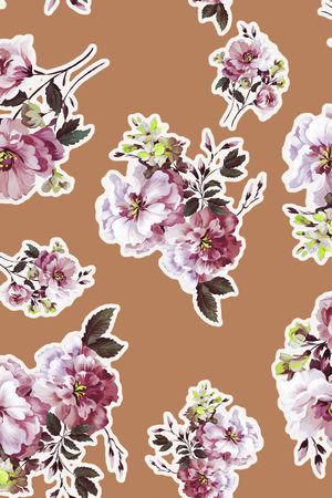 花卉印花华亿平台图片