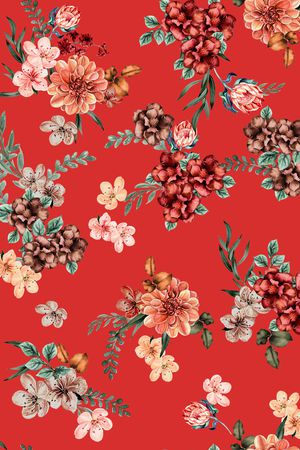 花卉印花华亿平台图片