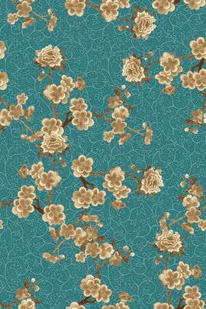 包金华亿平台印花华亿平台图片