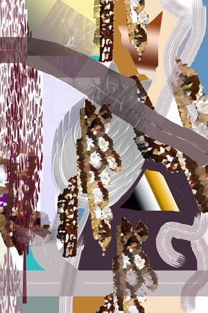 抽象印花华亿平台图片