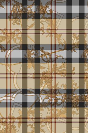 格子印花华亿平台图片