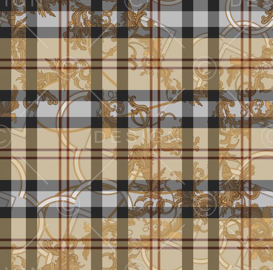 格子印花华亿平台图片