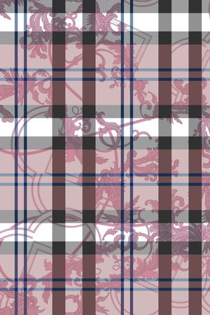 格子印花华亿平台图片