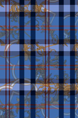 格子印花华亿平台图片