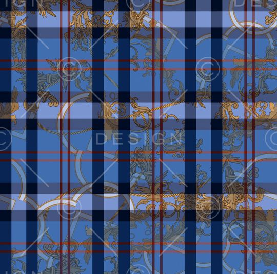 格子印花华亿平台图片