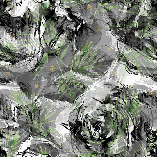 黑白华亿平台印花华亿平台图片