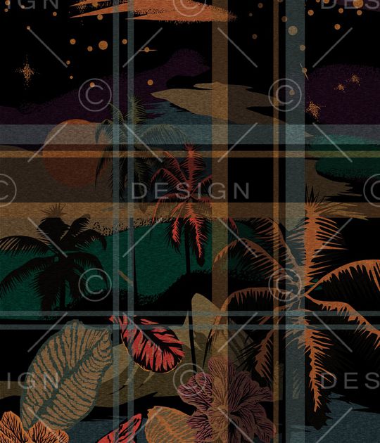 格子印花华亿平台图片