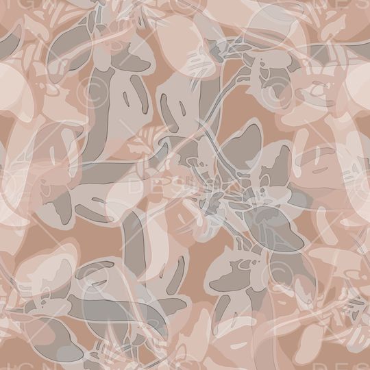 灰色花印花华亿平台图片