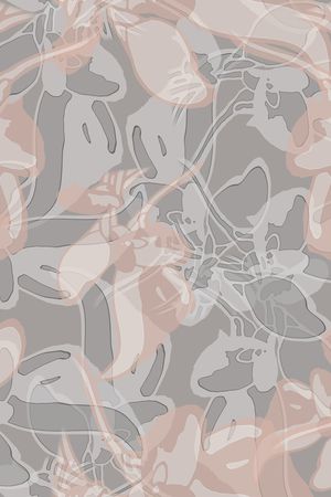 灰色花印花华亿平台图片