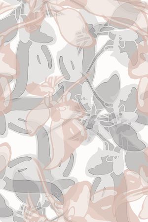 灰色花印花华亿平台图片