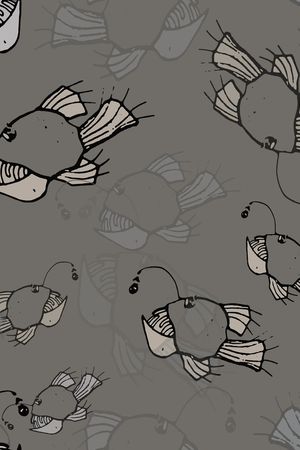 手绘线条笔触印花华亿平台图片