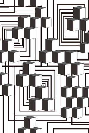 几何印花华亿平台图片