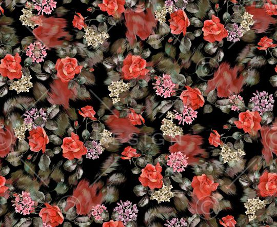 花卉印花华亿平台图片