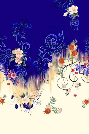 女装定位花印花华亿平台图片