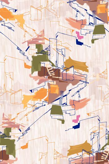 笔触印花华亿平台图片