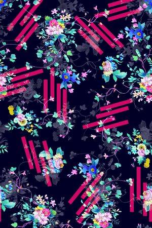 女装定位花印花华亿平台图片