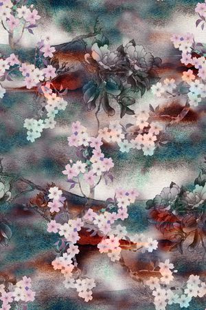 梅花印花华亿平台图片