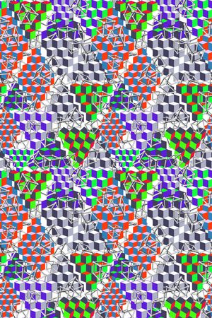 抽象印花华亿平台图片