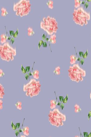 黑底花卉印花华亿平台图片