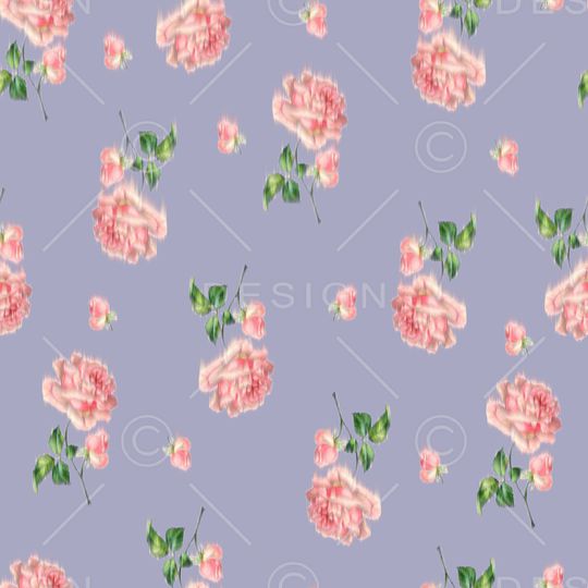 黑底花卉印花华亿平台图片