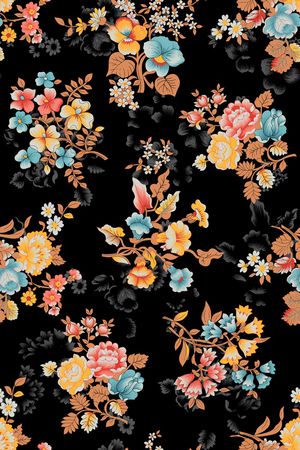 复古印花华亿平台图片