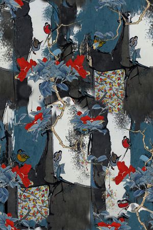 鸟印花华亿平台图片