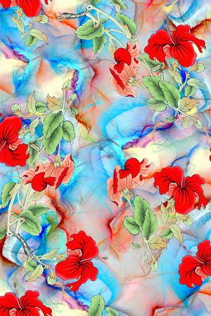 方巾印花华亿平台图片