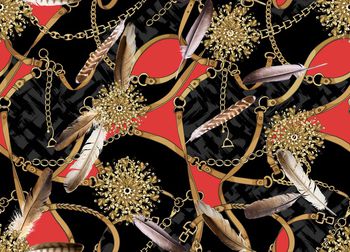 羽毛印花华亿平台图片