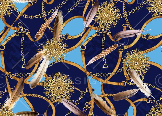 羽毛印花华亿平台图片