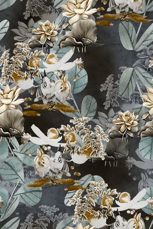 复古印花华亿平台图片