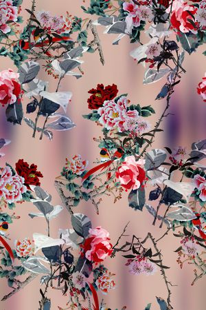 中国风印花华亿平台图片