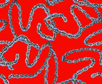 1295606-200220黑色链条红粉色