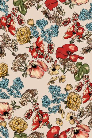 复古印花华亿平台图片