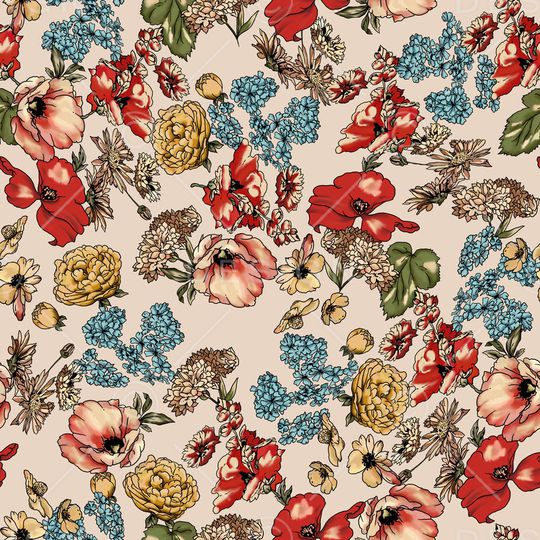 复古印花华亿平台图片