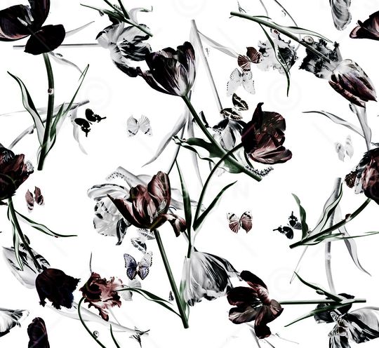 树枝印花华亿平台图片