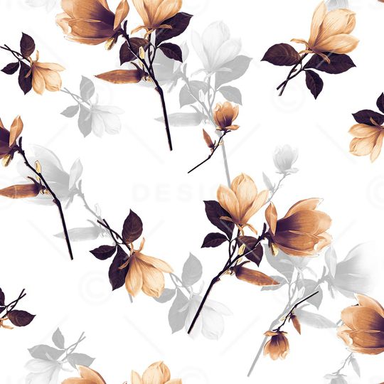 树枝印花华亿平台图片