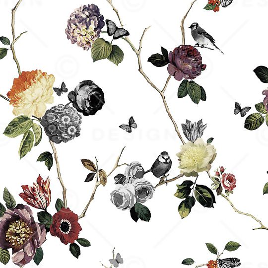 树枝印花华亿平台图片