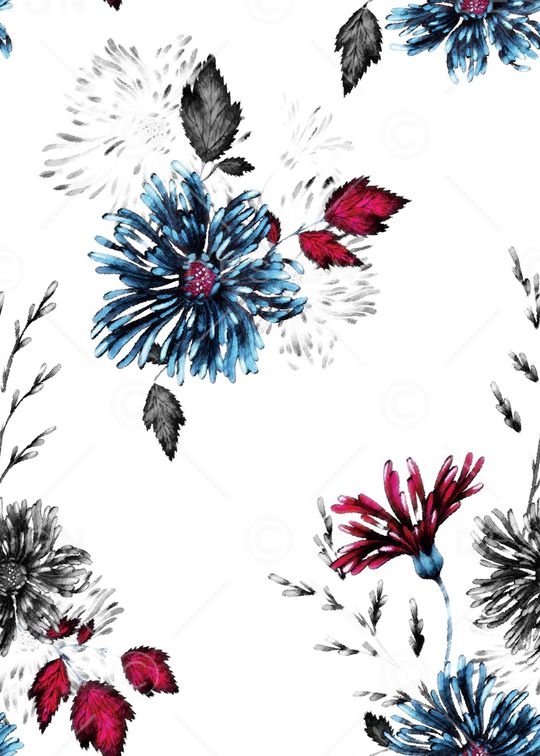 树枝印花华亿平台图片