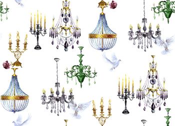 1295744-200220水晶灯白色