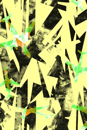 抽象男装印花华亿平台图片