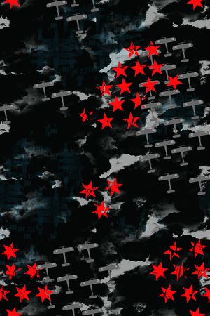 几何男装印花华亿平台图片