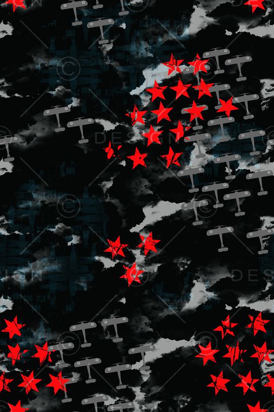 几何男装印花华亿平台图片