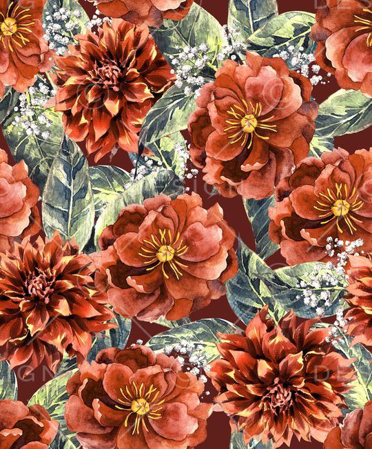 花卉印花华亿平台图片